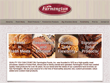 Tablet Screenshot of farmingtonfoods.com